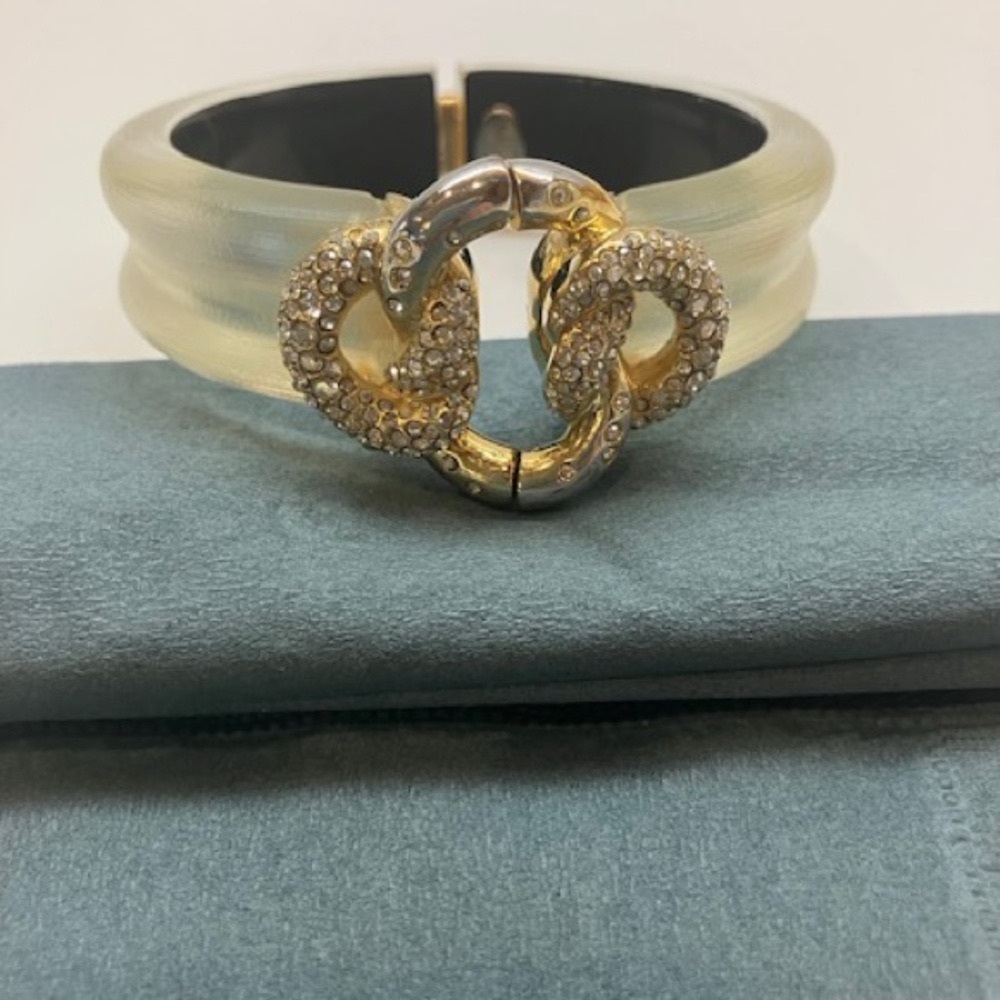 Alexis Bittar Elegant Gold and Silver Women's Bracelet